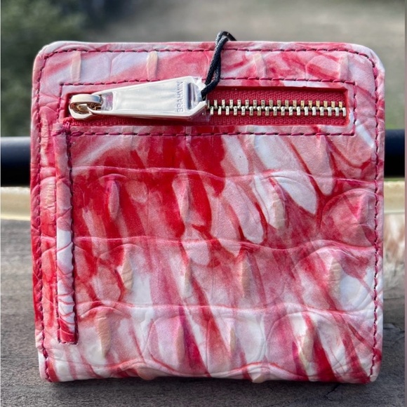 NWT Brahmin SET Tabitha  Shoulder Bag and Jane Wallet in PINK FLAMINGO Melbourne - Picture 11 of 15